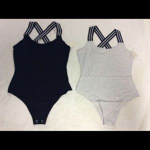 Lemon & Bloom Bundle Two Bodysuits Thick Straps XS